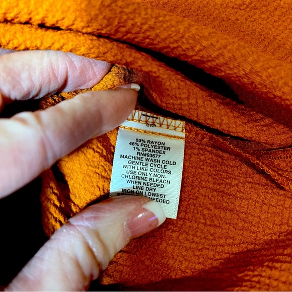 NWT Liz Claiborne Button Down Dress Blouse; Sz XL - Picture 5 of 6